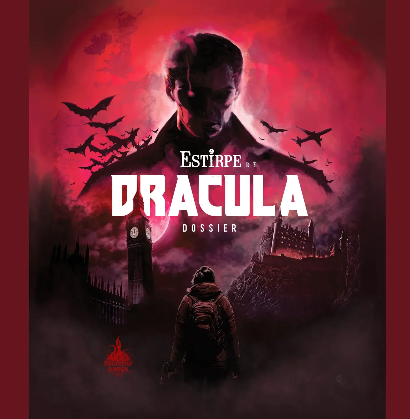 Portada del Libro del Director del Drácula Dossier con el título alterado para que se lea "Estirpe de Drácula"