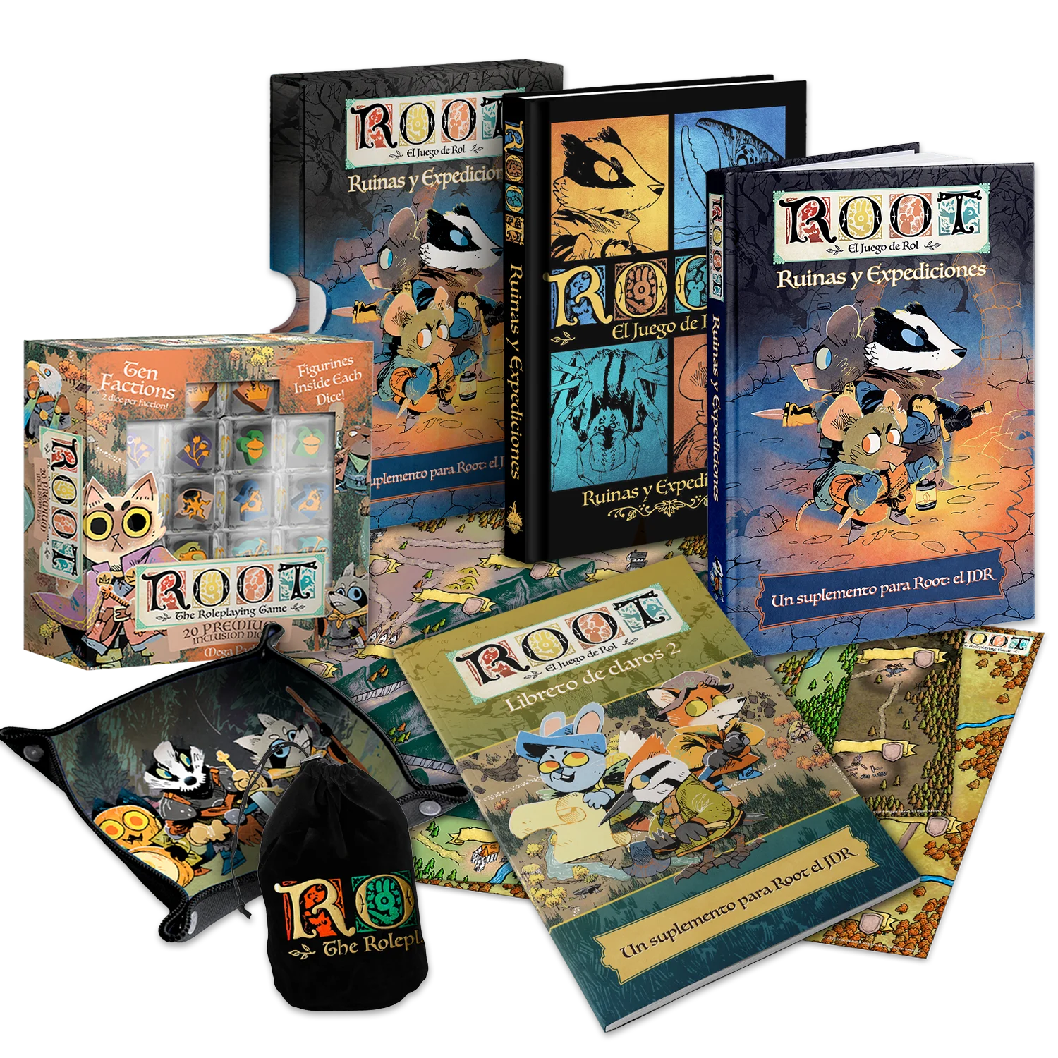 roots ruins and expeditions bundle mockup