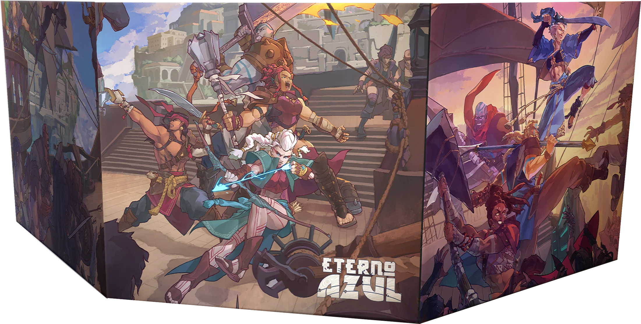 Mockup pantalla eterno azul