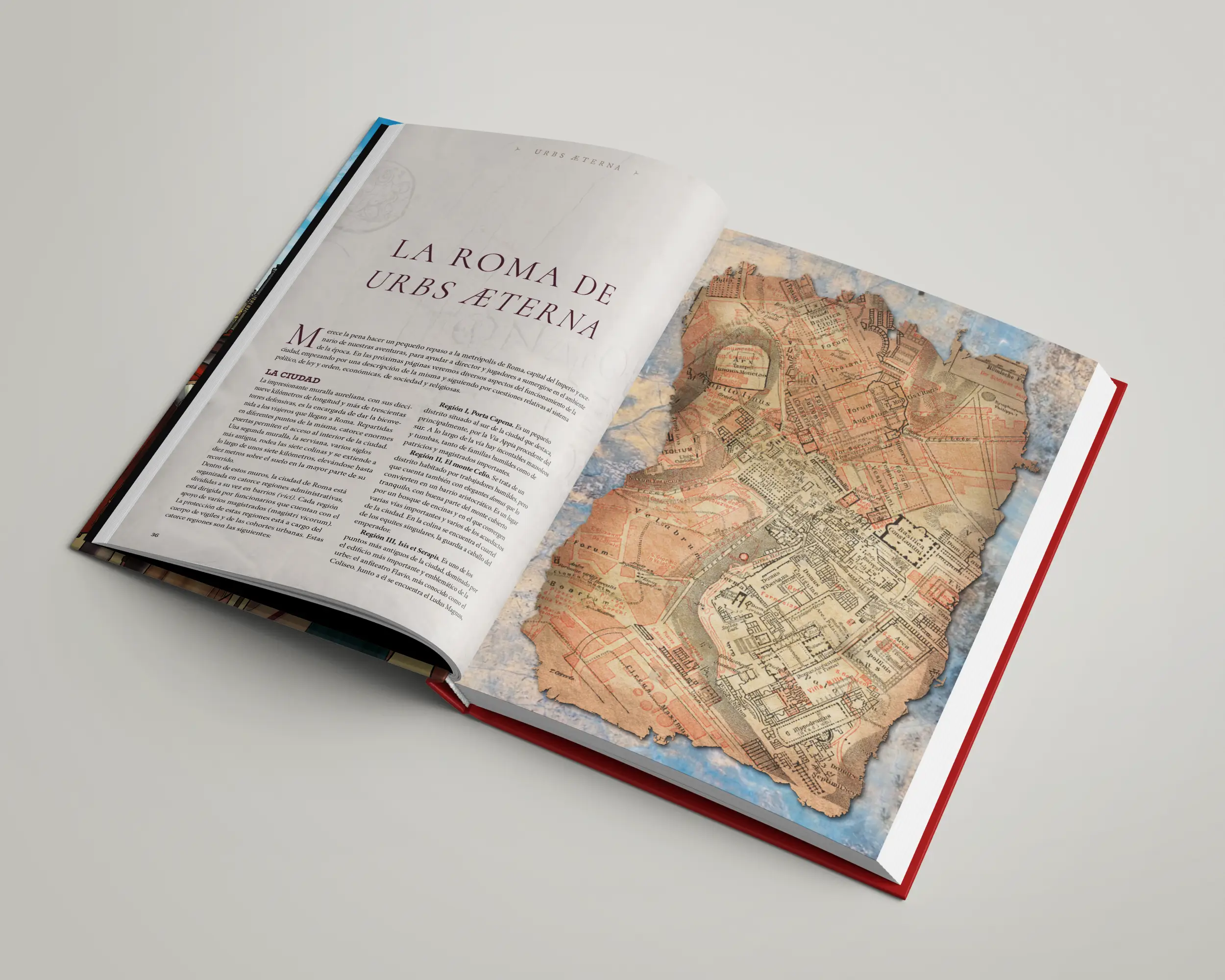 Mockup abierto urbs aeterna copia